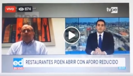 José Silva Martinot Solicitó Reinicio de Atención de Restaurantes en Locales (Tv Perú)