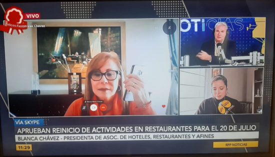 Presidenta de AHORA Perú Solicita Mayores Beneficios para Restaurantes Pequeños  (RPP Tv) (13/07)