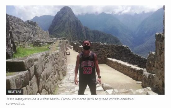 Prensa Internacional Destaca que Turista Japonés Ingresara solo a Machu Picchu Luego de Casi 7 Meses de Espera