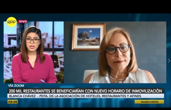 Blanca Chávez Pide Ampliación del Toque de Queda para Atención de Restaurantes (El Trome)