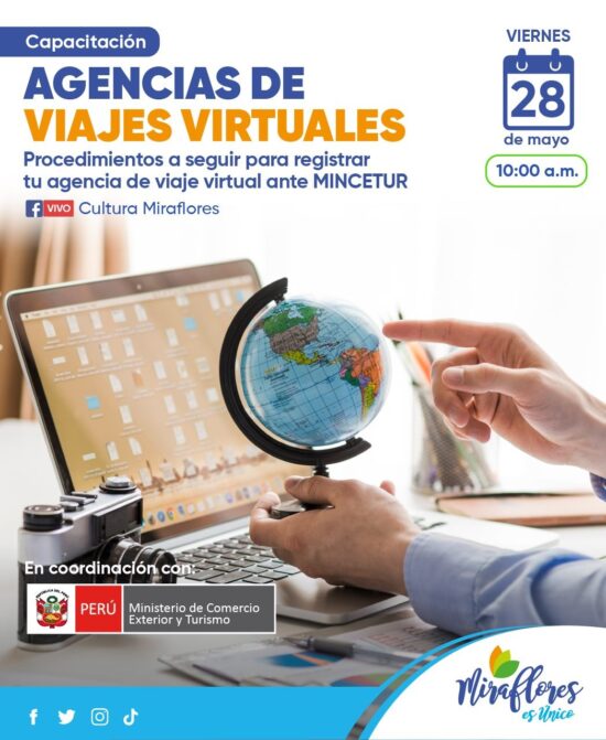 Municipalidad de Miraflores: Capacitación  “Agencias de Viajes Virtuales»”