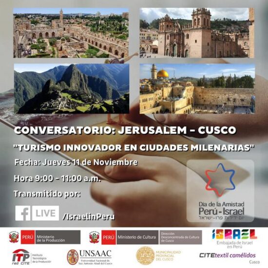 Conversatorio: “Jerusalem – Cusco: Turismo Innovador en Ciudades Milenarias”