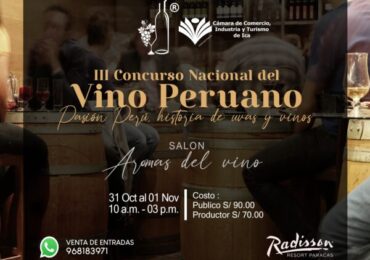 Radisson Resort Paracas será sede del  III Concurso Nacional del Vino Peruano – Paracas 2022