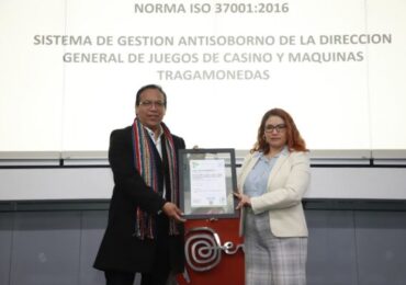 Dirección de Juegos de Casino Recibe Certificación Antisoborno