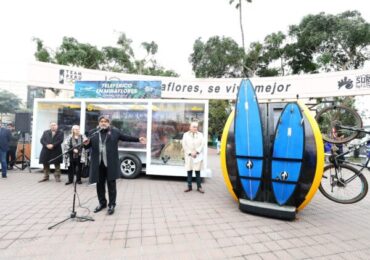 Miraflores Presentó Cabina del Primer Teleférico de la Costa Verde