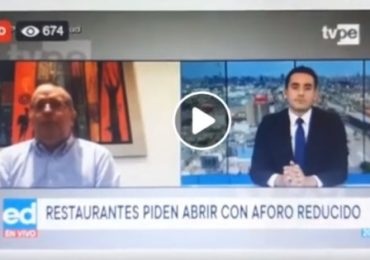 José Silva Martinot Solicitó Reinicio de Atención de Restaurantes en Locales (Tv Perú)