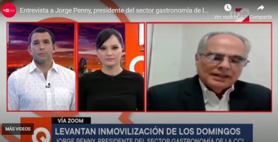 Sector Gastronomía de la CCL: Restaurantes Deberían Ampliar Aforo a un 80%