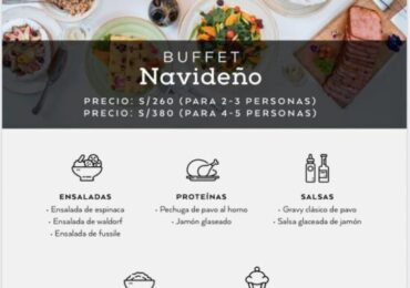 Buffet Navideño de Casa Andina Listo para Calentar y Servir