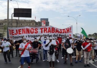 Trabajadores de Casinos y Tragamonedas Volvieron a las Calles