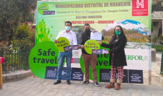 Sello Safe Travels para Nor Yauyos Cochas en Huancaya