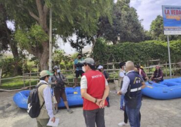 Semana Santa: Mincetur Fiscaliza Servicios de Canotaje Turístico en Lunahuaná