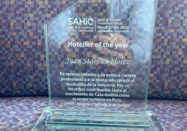 Sahic 2023 : Juan Stoessel CEO de Casa Andina Recibió Premio Hotelero del Año