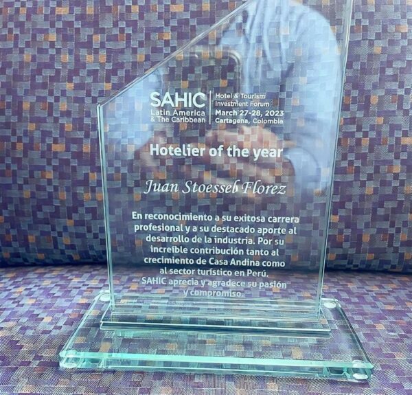 Sahic 2023 : Juan Stoessel CEO de Casa Andina Recibió Premio Hotelero del Año