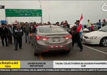 Tacna: Colectiveros Bloquean Frontera entre Perú y Chile