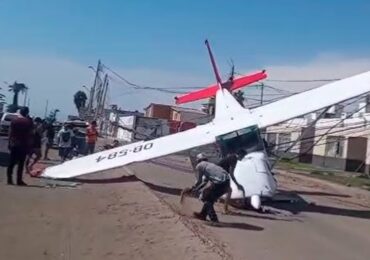 Dos Personas Heridas Dejó Caída de Avioneta en Pisco