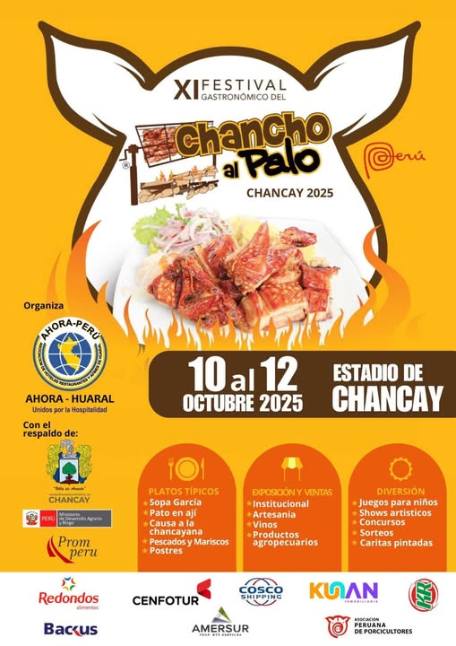 XI Festival del Chancho al Palo se Descentraliza y llegará a Chancay