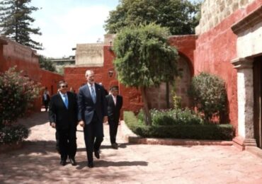 Rey de España Felipe VI Visita el Histórico Convento de Santa Catalina