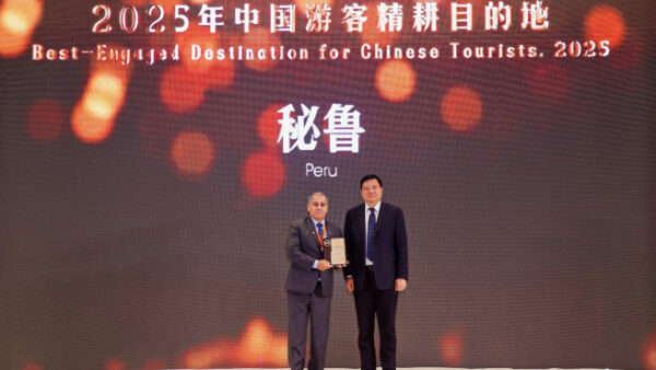 Perú es Elegido como “Mejor Destino con Mayor Compromiso para los Turistas Chinos”