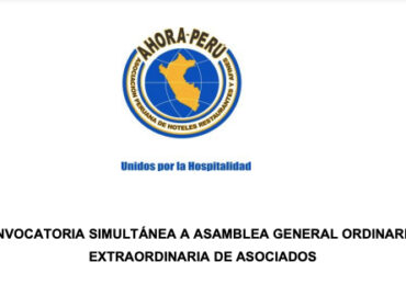 AHORA PERÚ convoca este 12 de marzo a la Asamblea General Ordinaria y Extraordinaria de Asociados