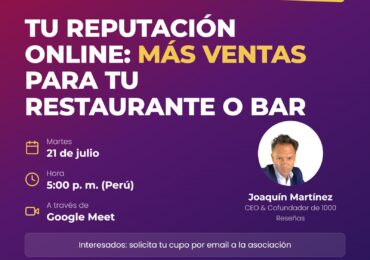 AHORA PERÚ invita a fortalecer tu reputación digital con charla especializada de Joaquín Martínez